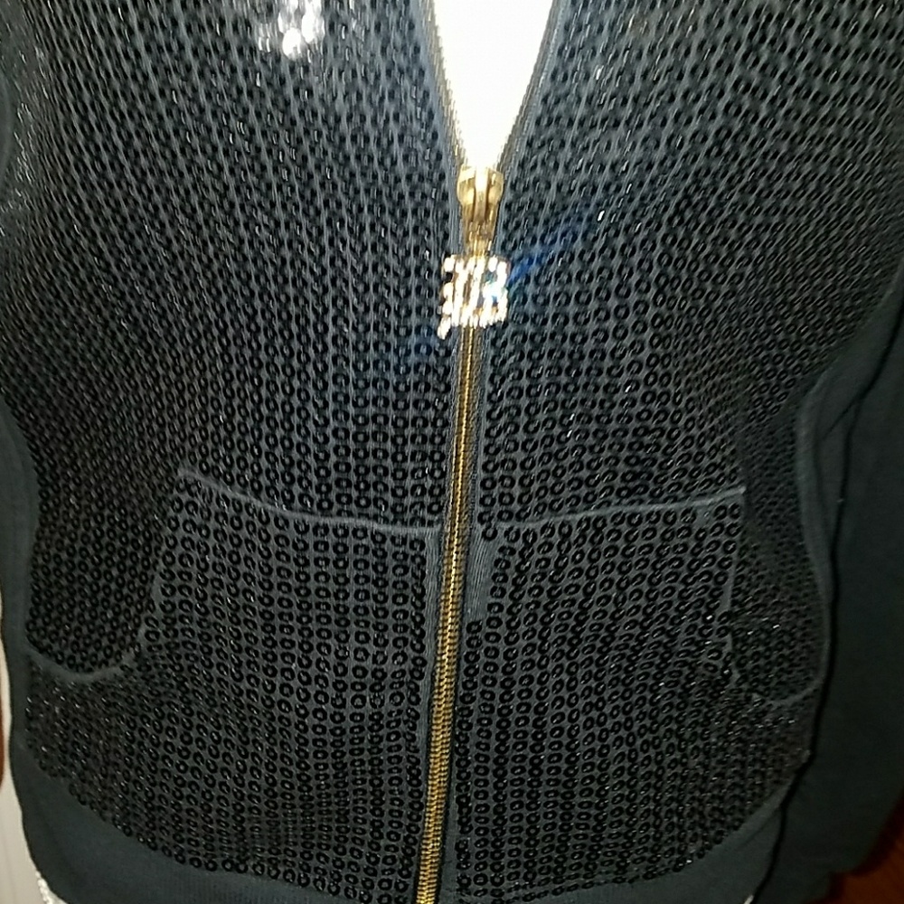 SOLD!! BCBG Maxazria Zip Front Bomber Jacket - Picture 4 of 7